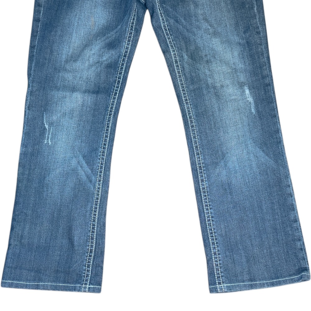 GRACE in LA Women's Size 30 Easy Fit Bootcut Cross Embellished Jeans 27" Inseam - Picture 4 of 16